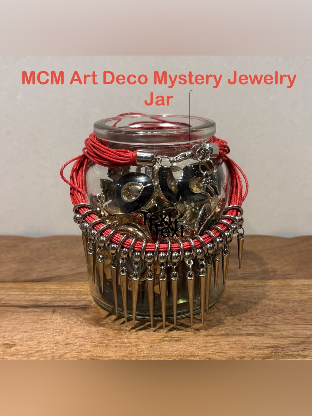 Mid-Century Modern  Mystery Jewelry Jar Mixed Art Deco Unique Wearable Finds